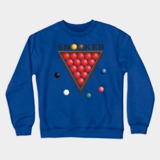 Snooker Ball Design Crewneck Sweatshirt